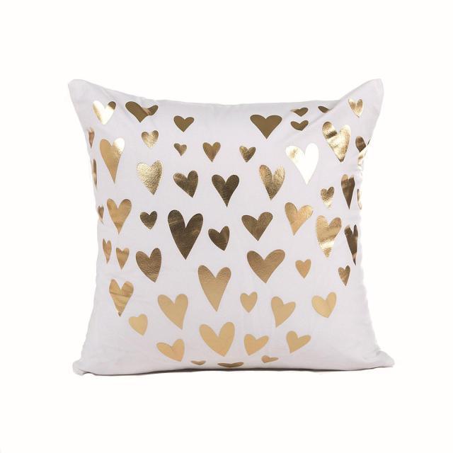 Black & Gold Velvet Pillow Cover