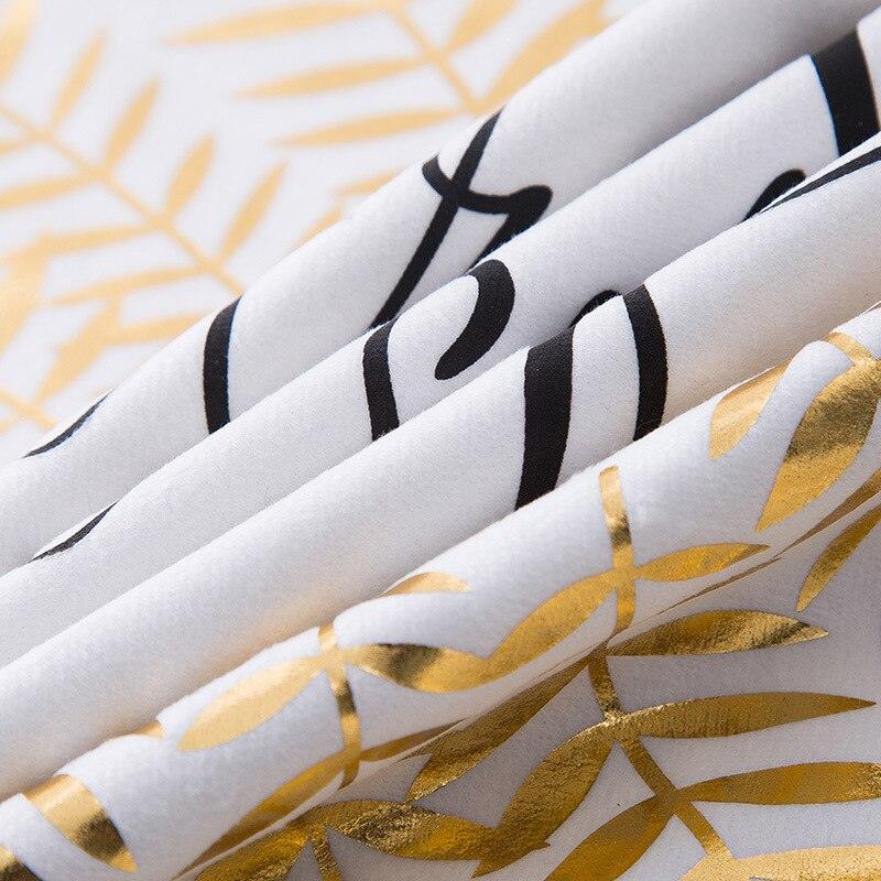 Black & Gold Velvet Pillow Cover