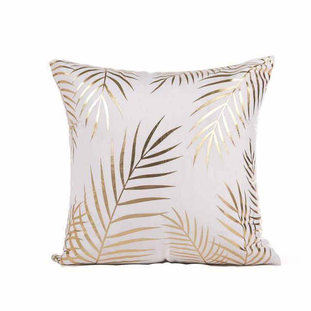 Black & Gold Velvet Pillow Cover