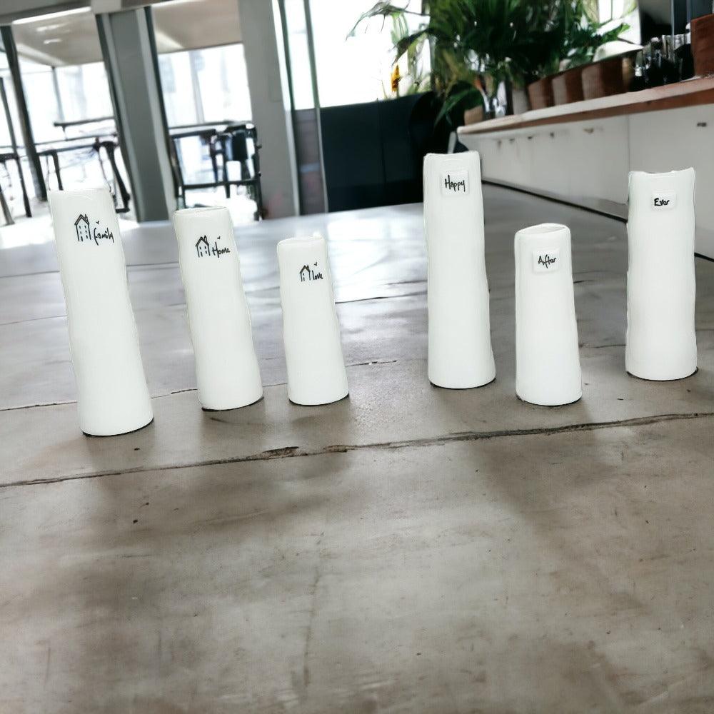 Mini Porcelain Vase Set — 3 Pieces
