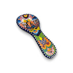 Hand-painted Talavera spoon rest — detail view