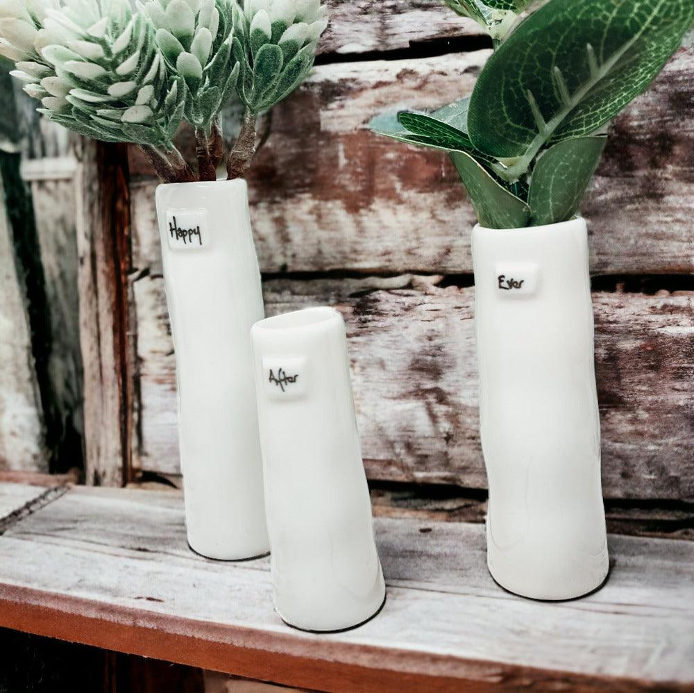 Mini Porcelain Vase Set — 3 Pieces