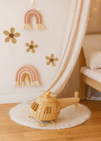 Rattan Daisy Wall Decor