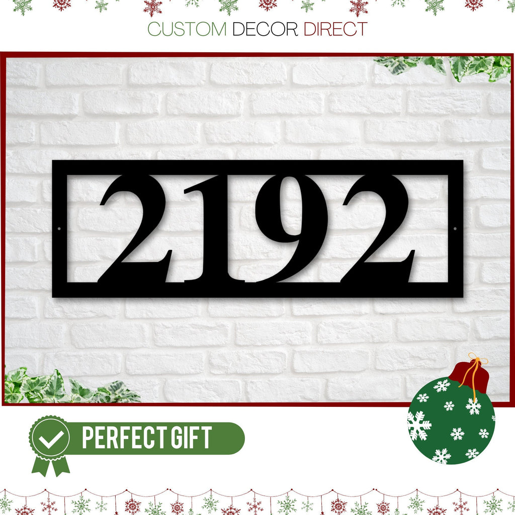 Custom Modern Metal Address Sign — Multiple Sizes