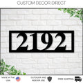 Custom Modern Metal Address Sign — Multiple Sizes