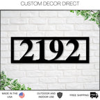 Custom Modern Metal Address Sign — Multiple Sizes