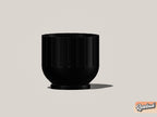 Fluted Indoor Planter with Drainage