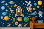 Rattan Rocket Ship Wall Shelf