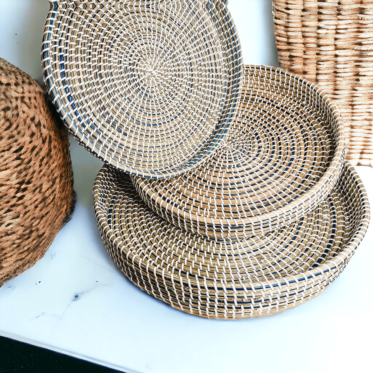 Natural Seagrass Trays — 6 Sizes