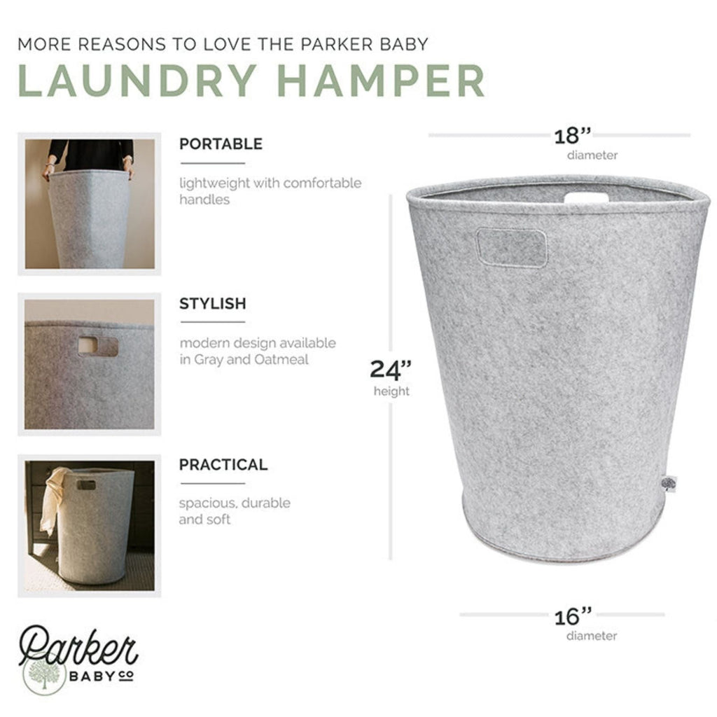 Soft Felt Everyday Laundry Hamper — product view 15