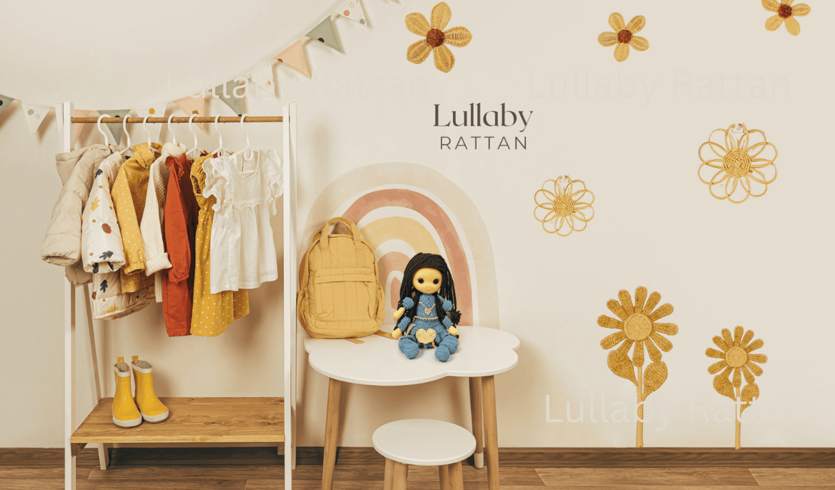 Rattan Daisy Wall Decor