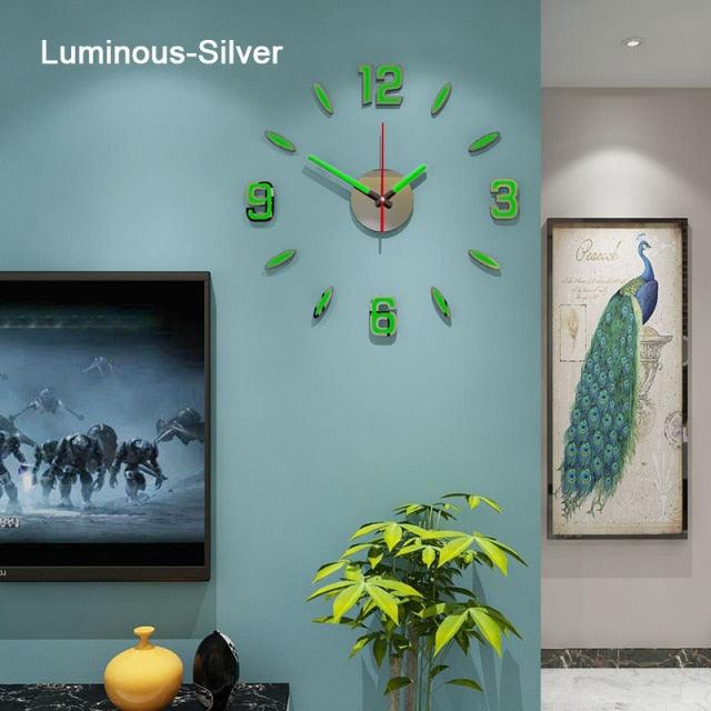 Luminous Frameless 3D Wall Clock