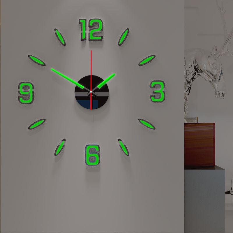 Luminous Frameless 3D Wall Clock
