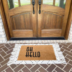 Woven Tassel Accent Rug