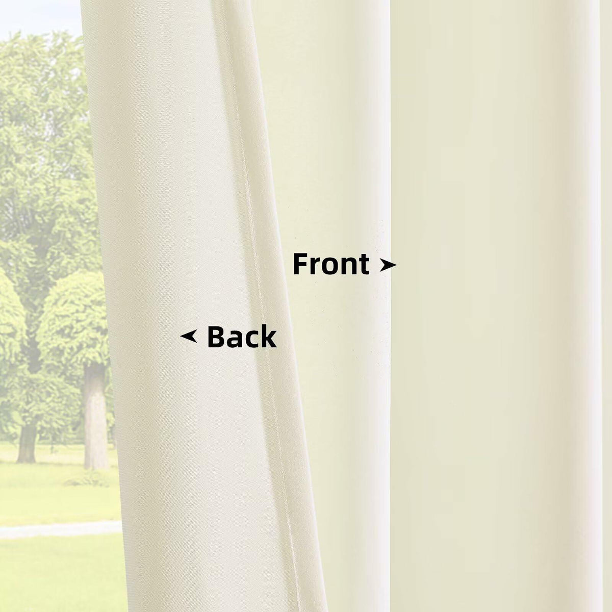 White Velvet Blackout Curtains — Set of 2