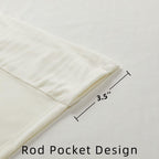 White Velvet Blackout Curtains — Set of 2