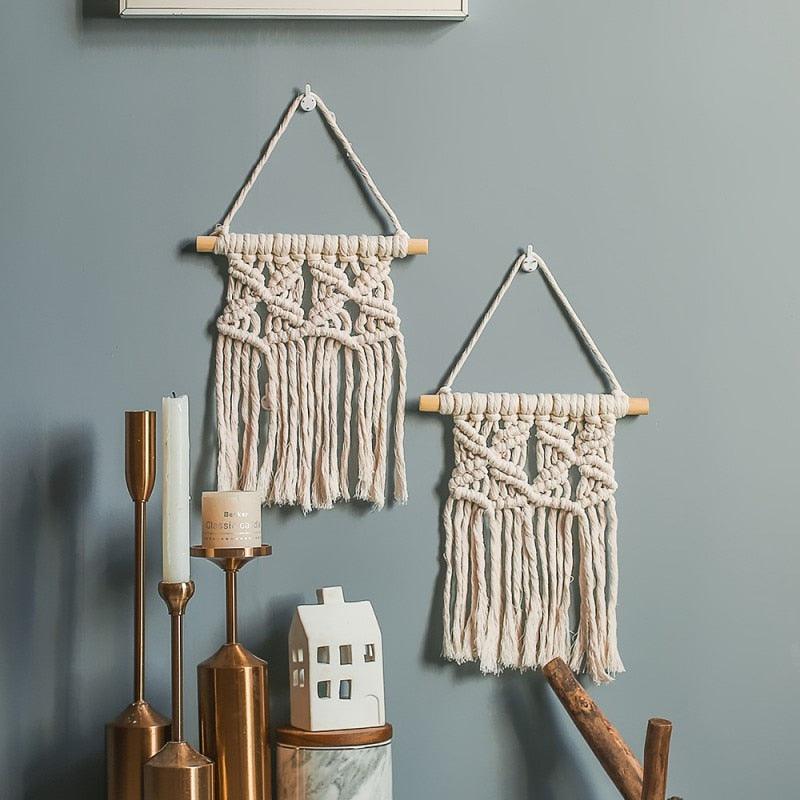 Mini Boho Macrame Wall Hanging