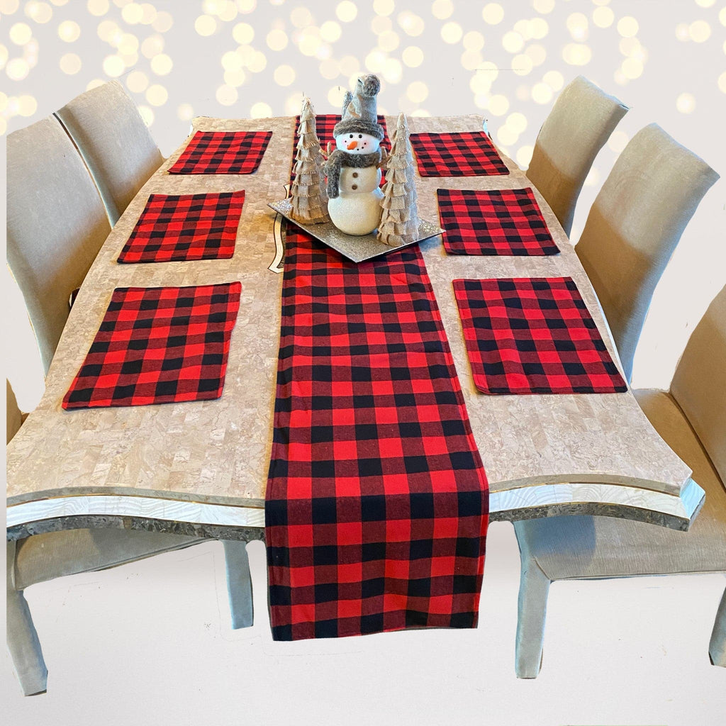 Buffalo Plaid Placemats & Table Runner