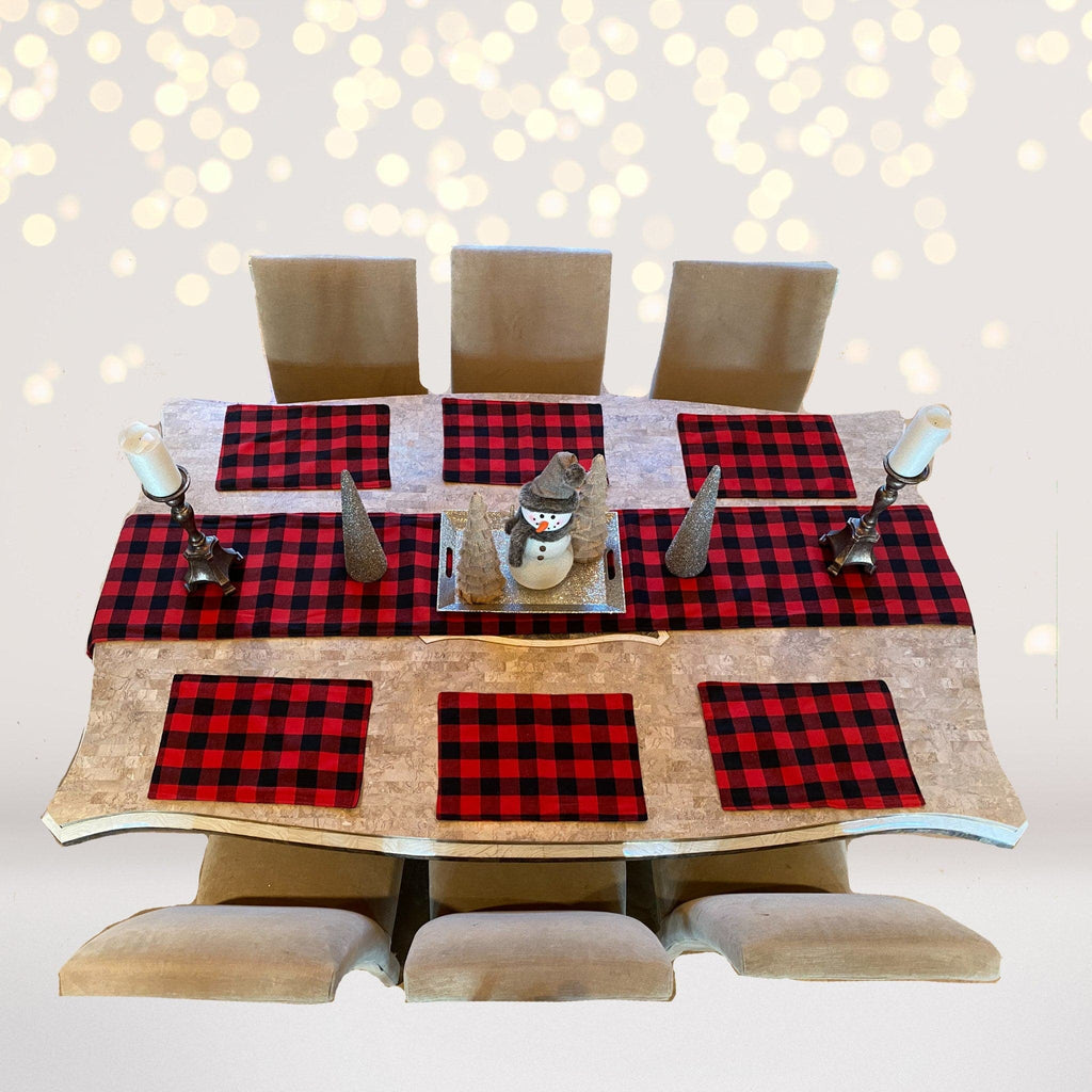Buffalo Plaid Placemats & Table Runner