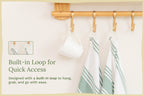 Everyday Striped Cotton Kitchen Towels — Set of 6