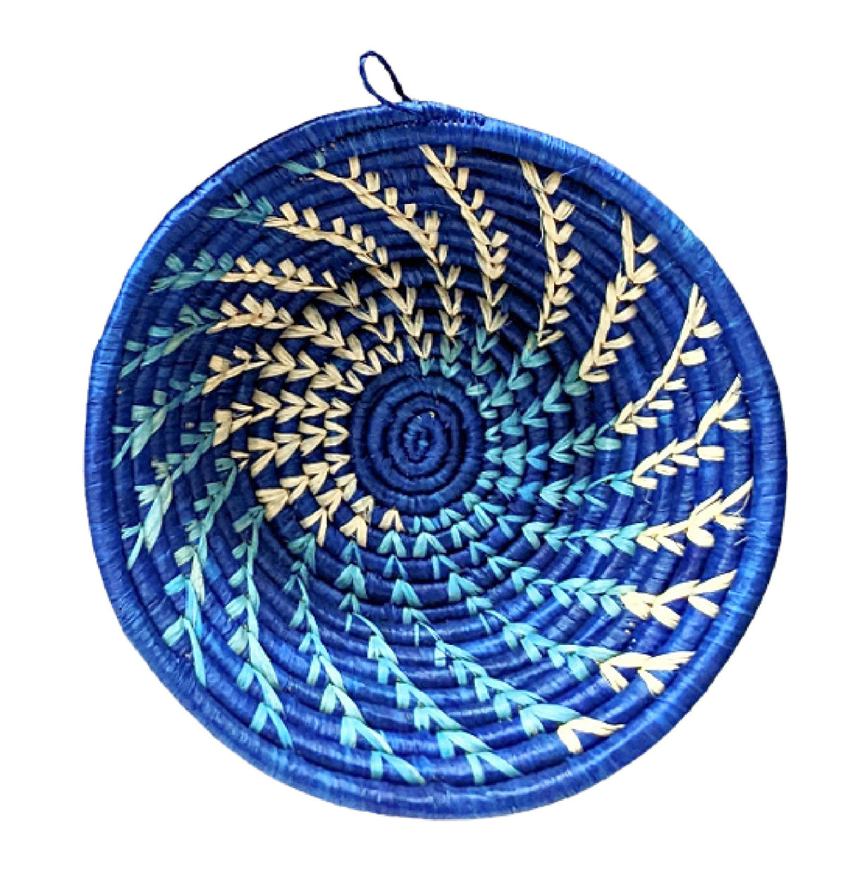 Handwoven Raffia Catchall Basket