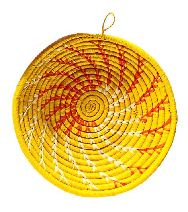 Handwoven Raffia Catchall Basket