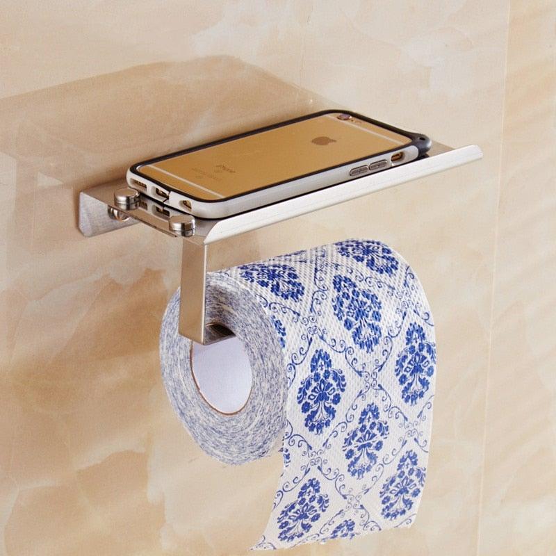 ShelfTop Stainless Toilet Paper Holder — product view 1