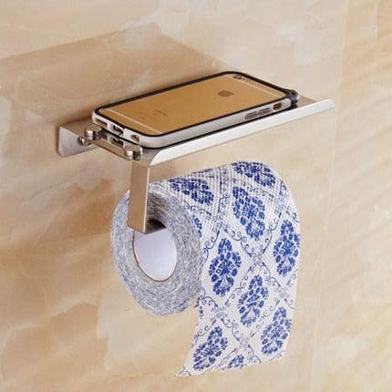 ShelfTop Stainless Toilet Paper Holder — product view 3
