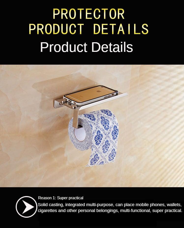 ShelfTop Stainless Toilet Paper Holder — product view 11