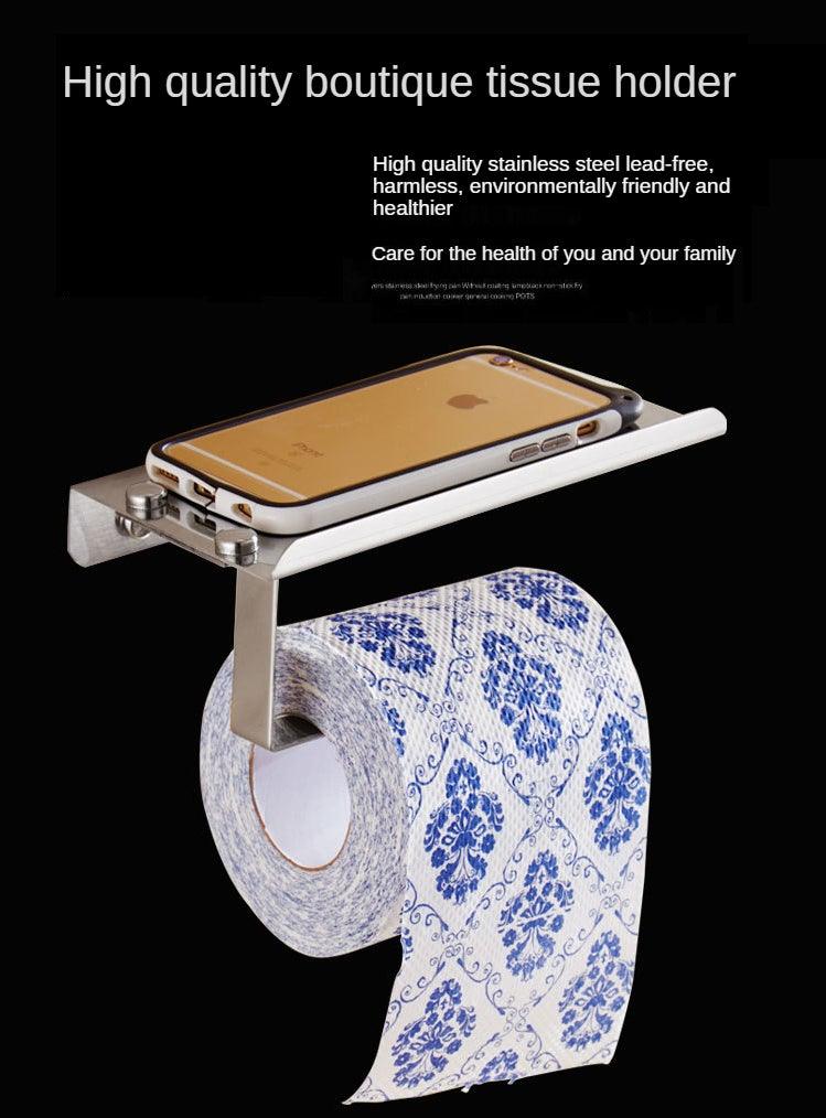 ShelfTop Stainless Toilet Paper Holder — product view 10