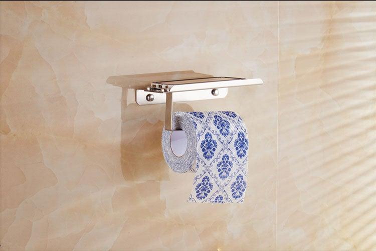 ShelfTop Stainless Toilet Paper Holder — product view 7