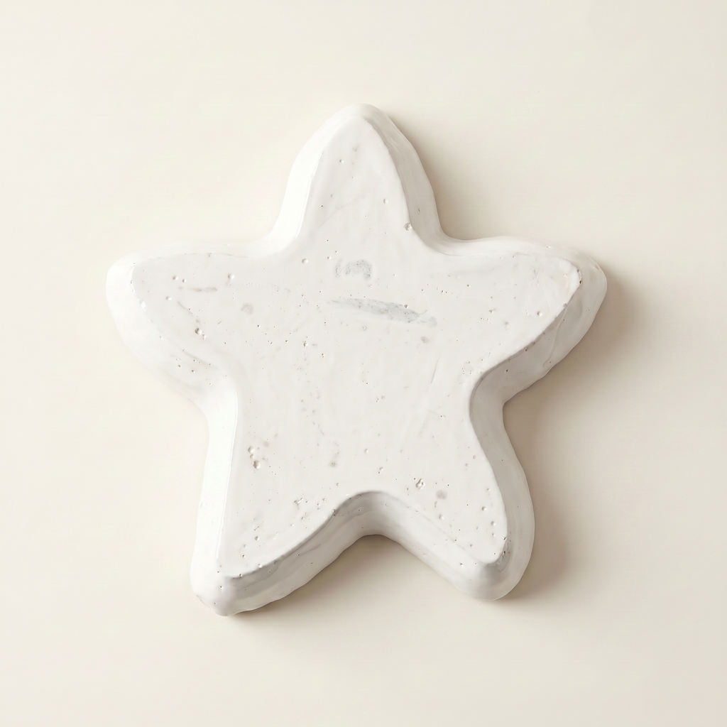 White Starfish Catchall Tray — 4 in.