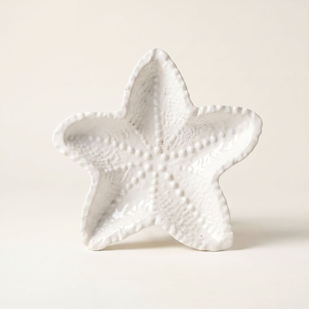 White Starfish Catchall Tray — 4 in.