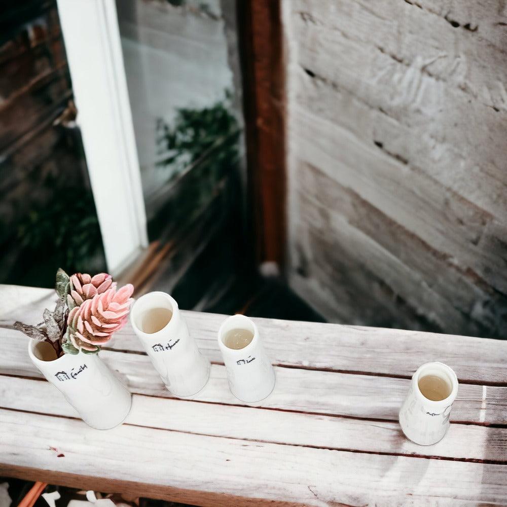 Mini Porcelain Vase Set — 3 Pieces