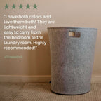 Soft Felt Everyday Laundry Hamper — product view 20