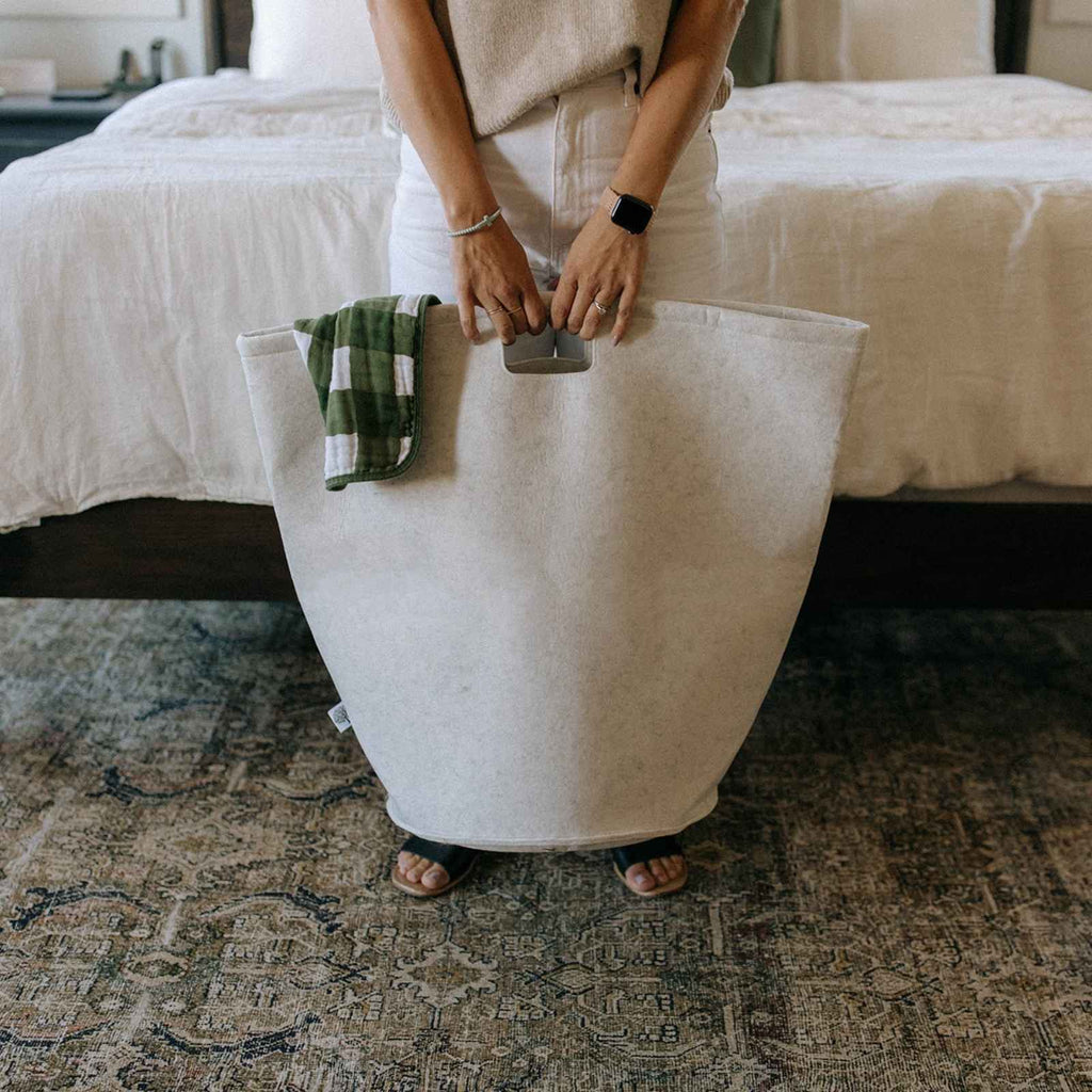 Soft Felt Everyday Laundry Hamper — product view 9