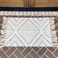 Woven Tassel Accent Rug
